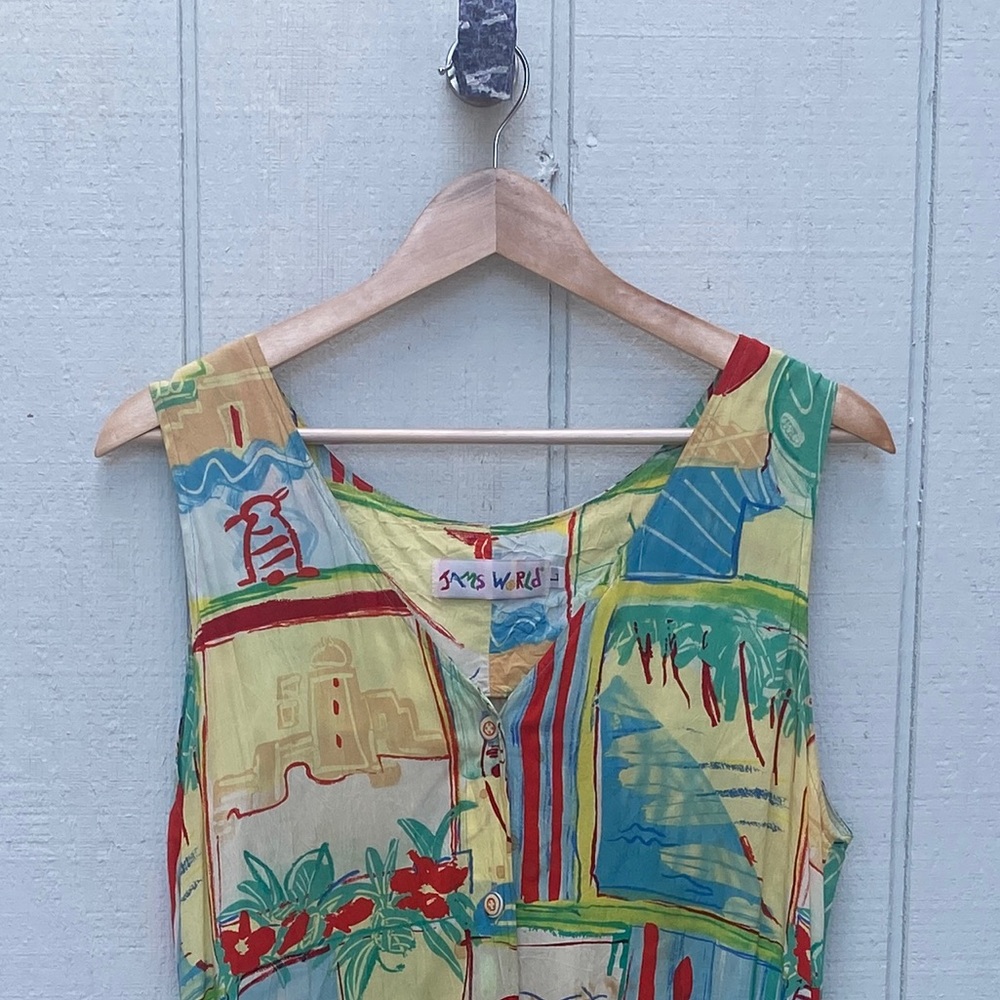 JAMS WORLD Colorful Button-Down Dress